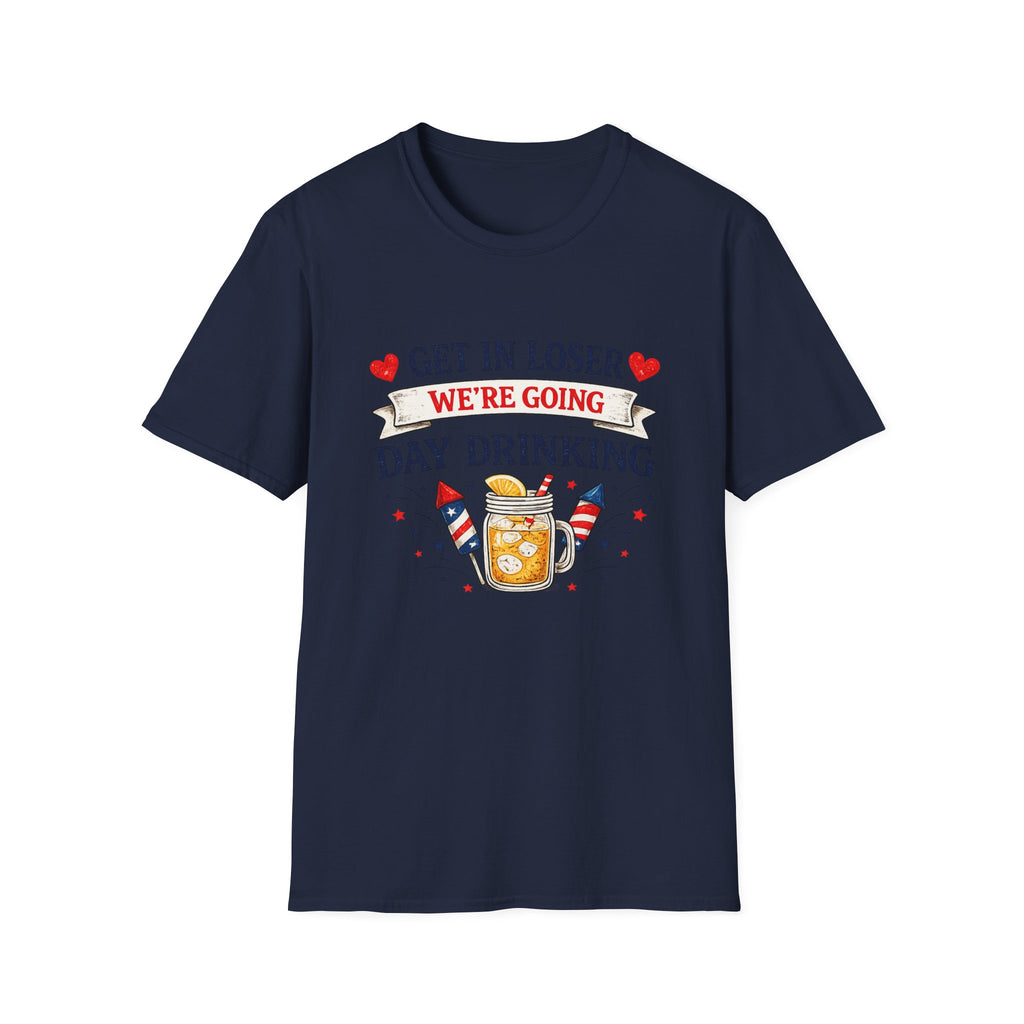Get In Loser We're Going Day Drinking T-Shirt | Cocktail Graphic Tee