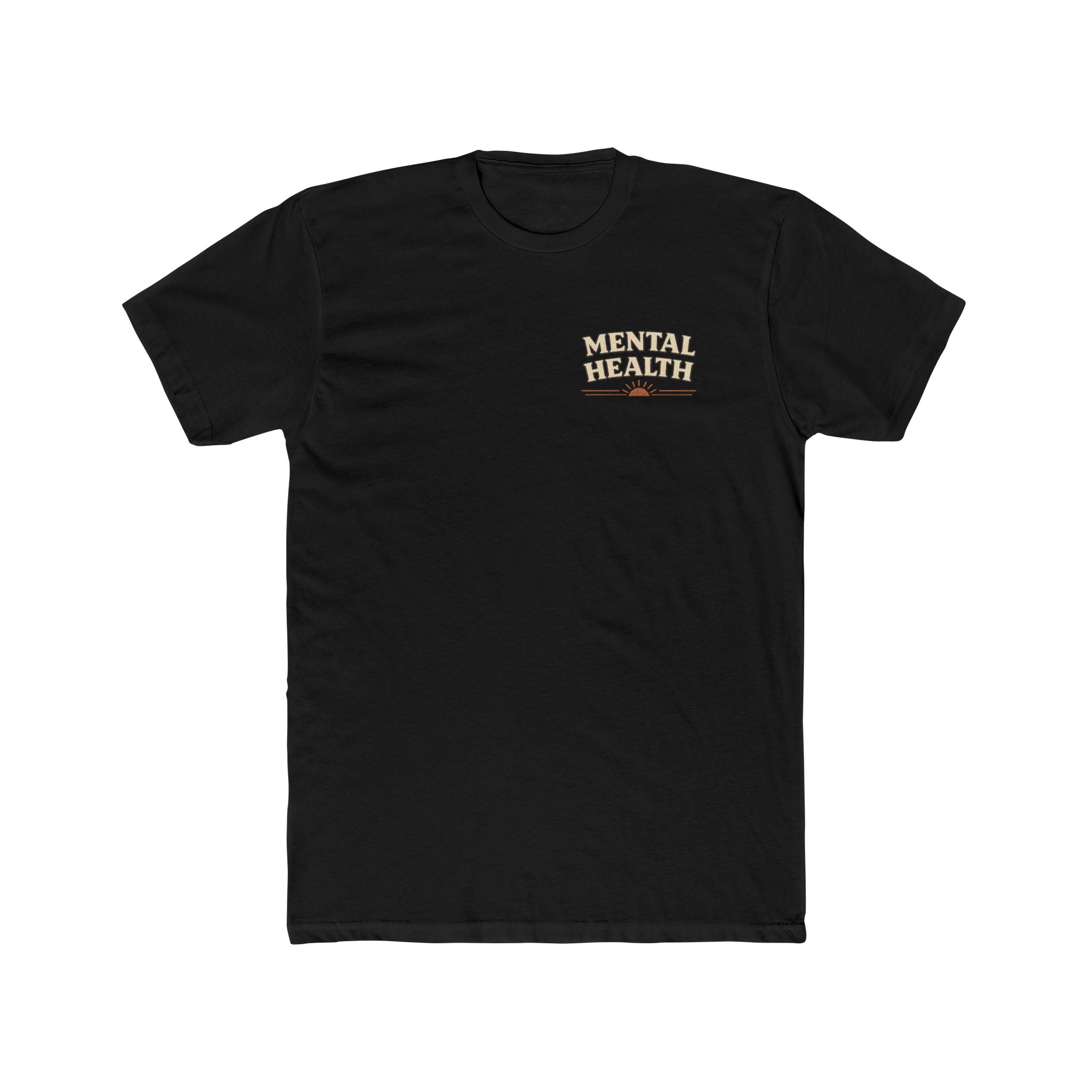 Mental Health Is Health Tee | Retro Sunrise, Take Care of Your Mind