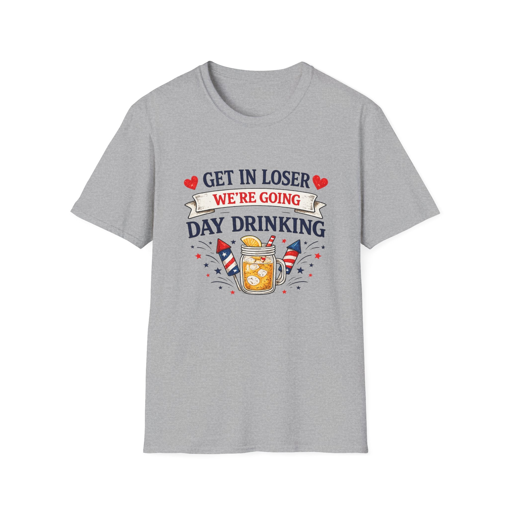 Get In Loser We're Going Day Drinking T-Shirt | Cocktail Graphic Tee