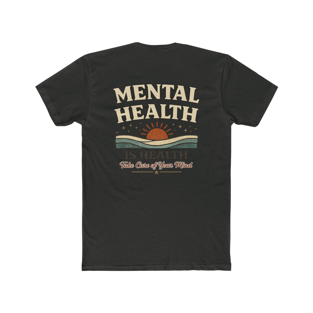 Mental Health Is Health Tee | Retro Sunrise, Take Care of Your Mind