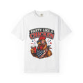 Party Like a Chicken T-shirt | Rooster Drinking Beer, American Flag Bandana, Patriotic Humor