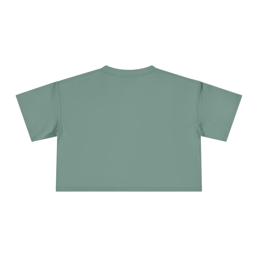 Beach Please graphic Crop Tee | tropical letters, pink bow