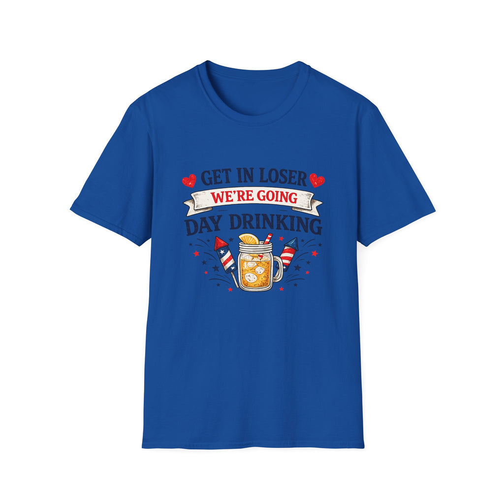 Get In Loser We're Going Day Drinking T-Shirt | Cocktail Graphic Tee