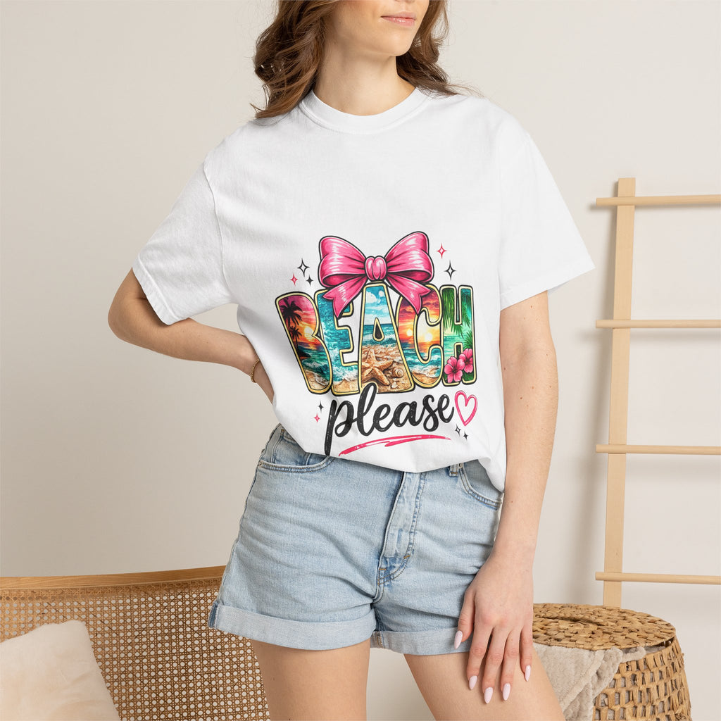 Beach Please T-Shirt — Tropical Summer Graphic Tee