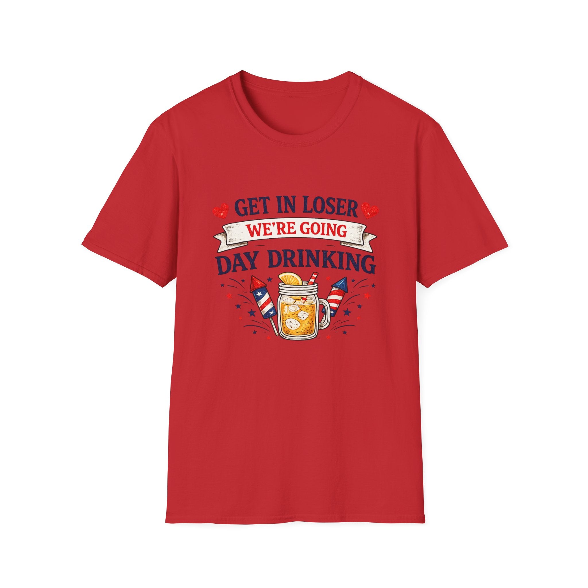 Get In Loser We're Going Day Drinking T-Shirt | Cocktail Graphic Tee
