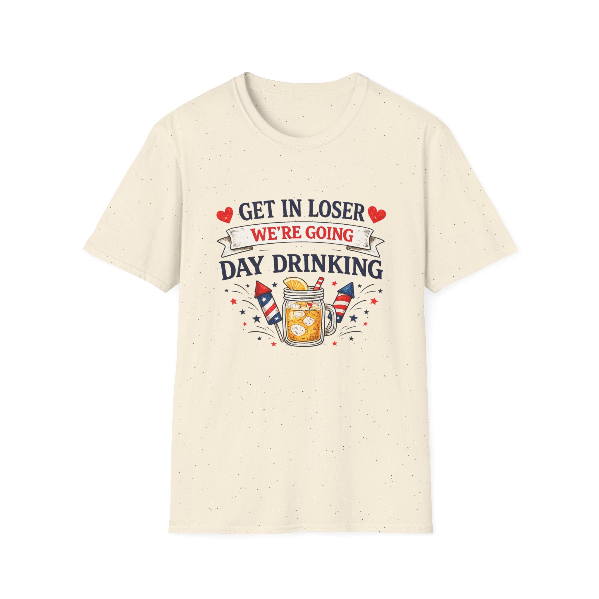 Get In Loser We're Going Day Drinking T-Shirt | Cocktail Graphic Tee